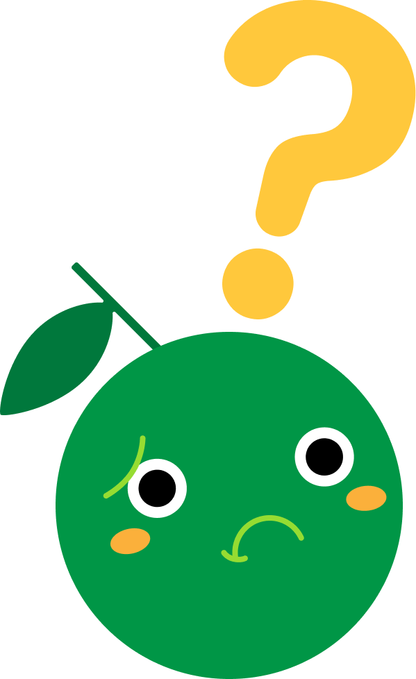 緑のりんごのキャラクター